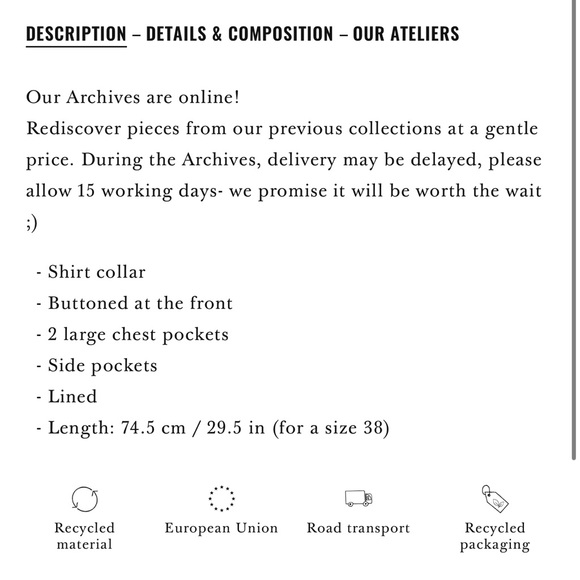 Sezane Alda Jacket - Picture 4 of 7